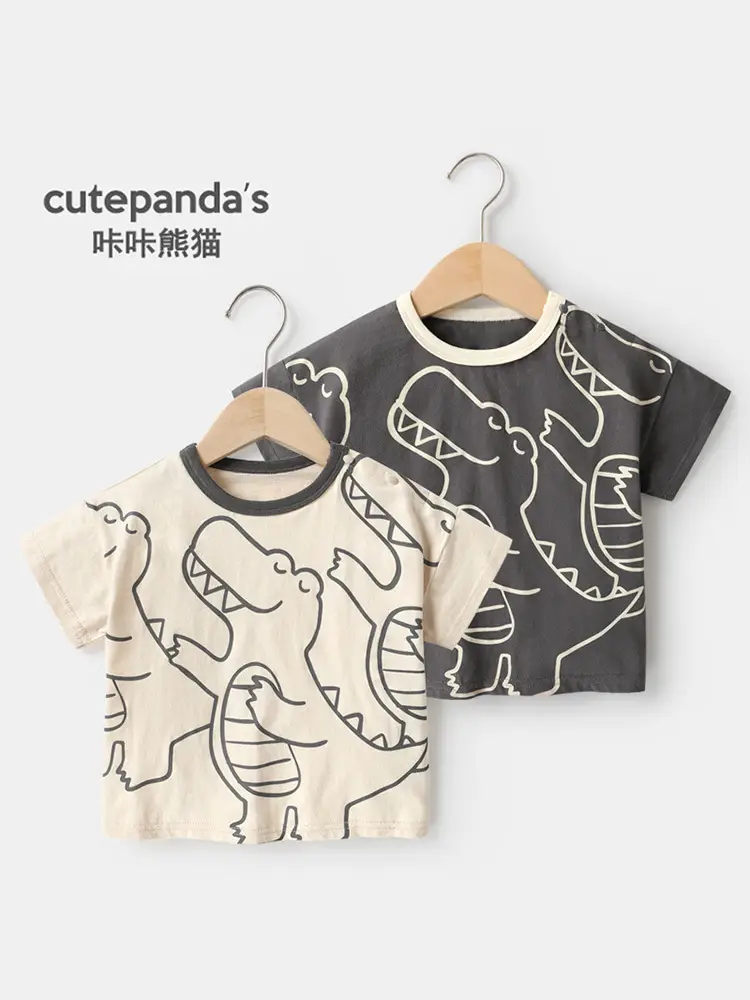 Pure Cotton Baby T-Shirt Summer Boys Girls
