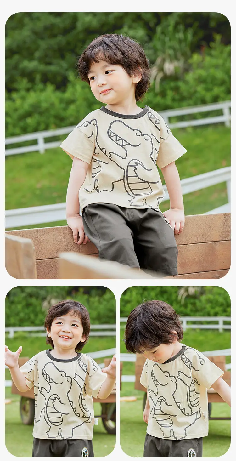 Pure Cotton Baby T-Shirt Summer Boys Girls — feature 11