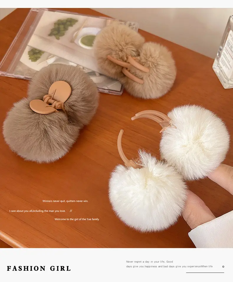 Fur Ball Hair Clip for Women 2025 New Maillard — feature 11