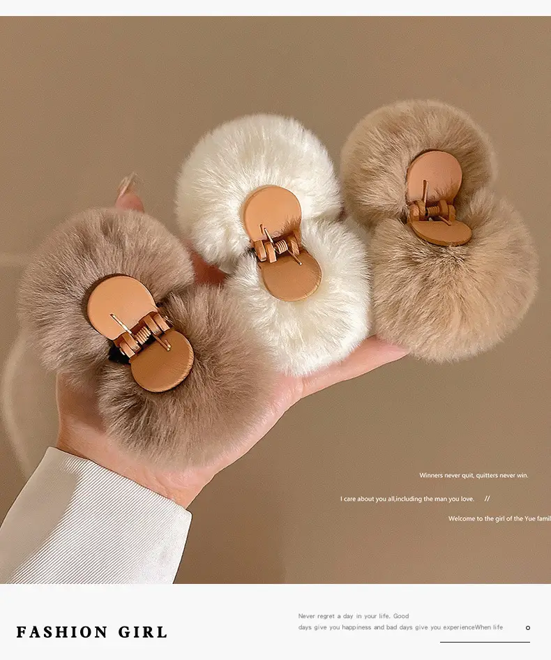 Fur Ball Hair Clip for Women 2025 New Maillard — feature 12