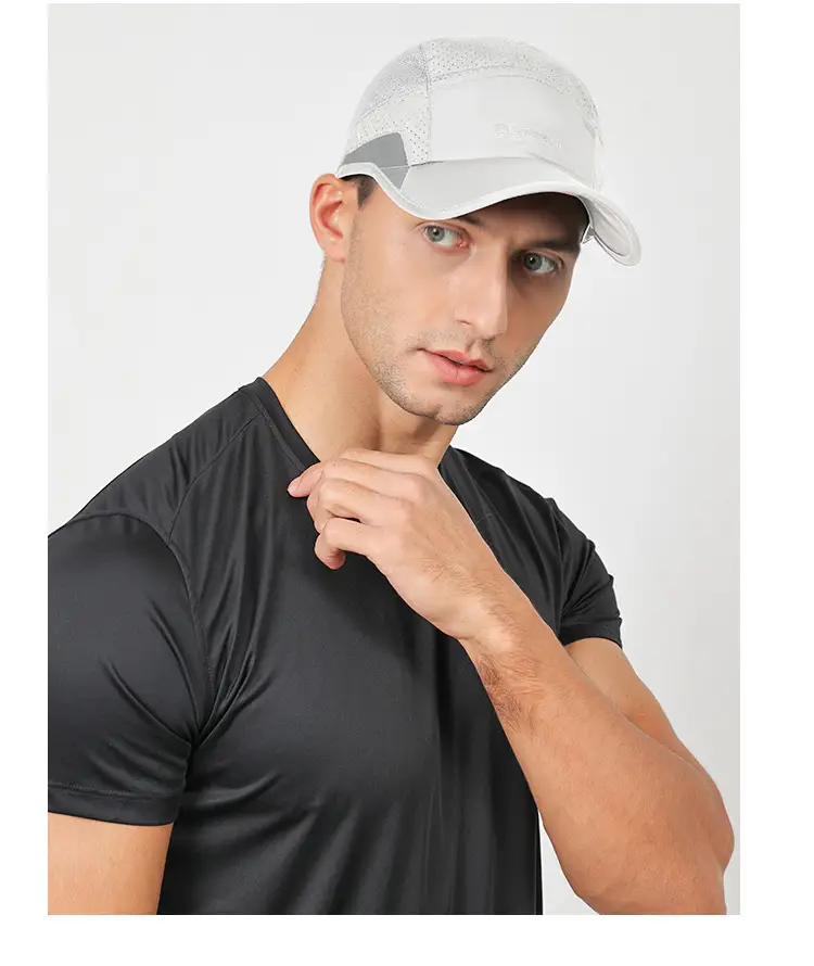 Men's Grey Mesh Baseball Cap with Logo — feature 17