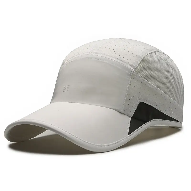 Men's Grey Mesh Baseball Cap with Logo - Image 3