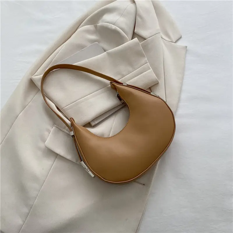 Women French Niche Shoulder Bag Brown 2022 - Image 4