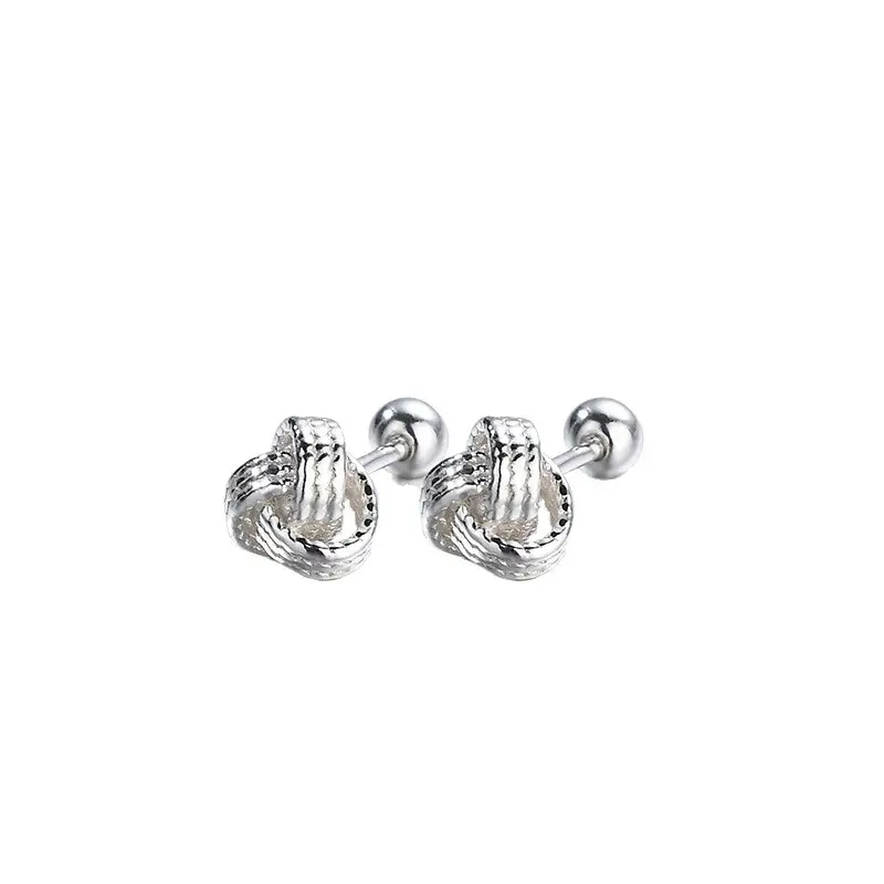 S925 Silver Korean Double Screw Earrings for Women - Image 7
