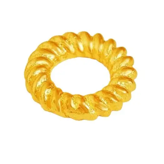 3D Hard Gold Spacer Disc Jewelry for Women