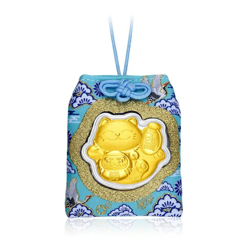 Gold Lucky Cat Pendant New Year's Gift Jewelry - Image 13