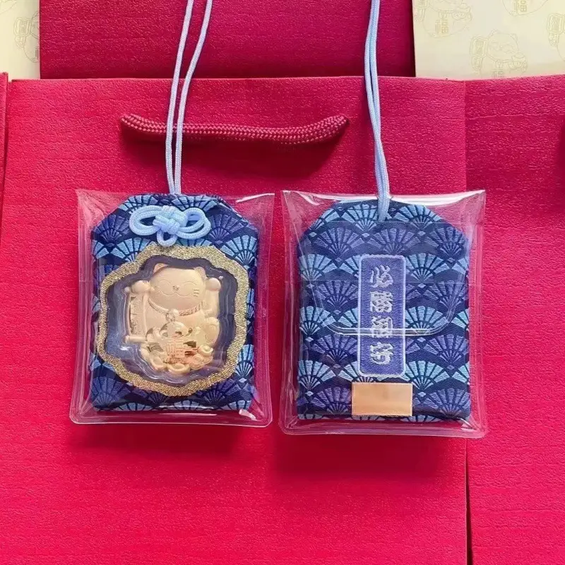Gold Lucky Cat Pendant New Year's Gift Jewelry - Image 2