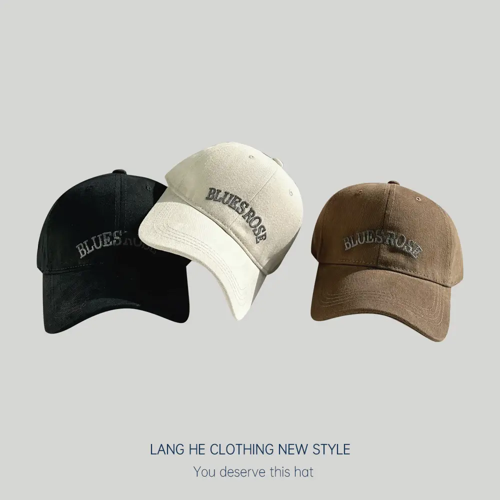 Blue Rose Letter Embroidered Baseball Cap for Women - Image 10