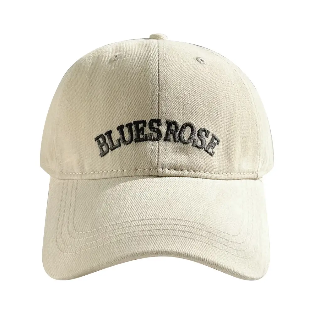 Blue Rose Letter Embroidered Baseball Cap for Women - Image 12