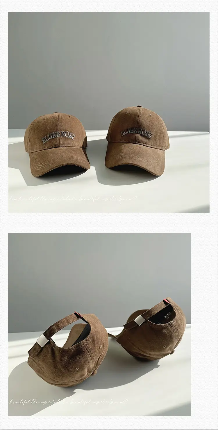 Blue Rose Letter Embroidered Baseball Cap for Women — feature 27