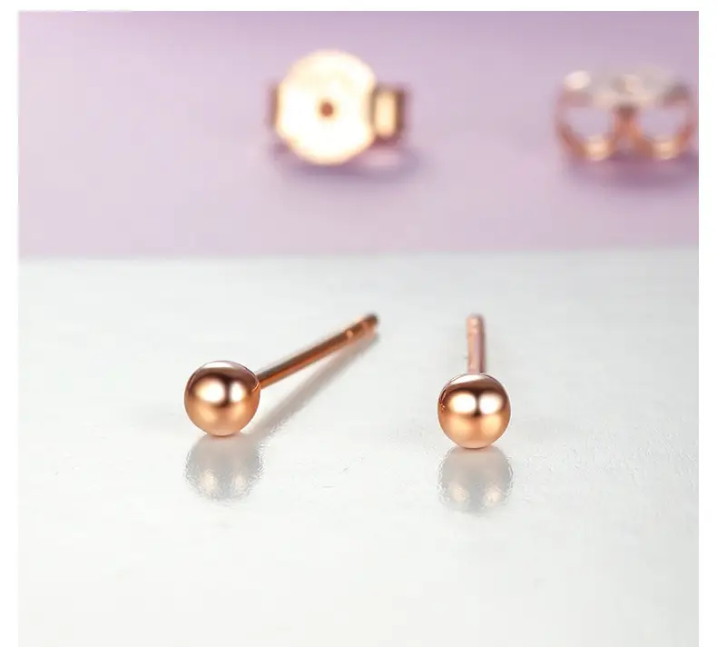 18K Gold Bubble Earrings Au70 Live Wholesale Rose Gold — feature 6