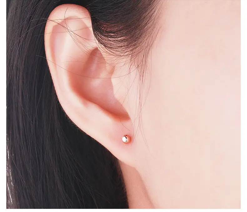 18K Gold Bubble Earrings Au70 Live Wholesale Rose Gold — feature 8
