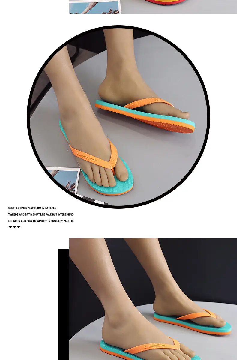 Flip-Flops Men's Flip-Flops Summer New Beach Slippers Casual Breathable Comfortable Flip-Flops Youth Sandals — feature 14