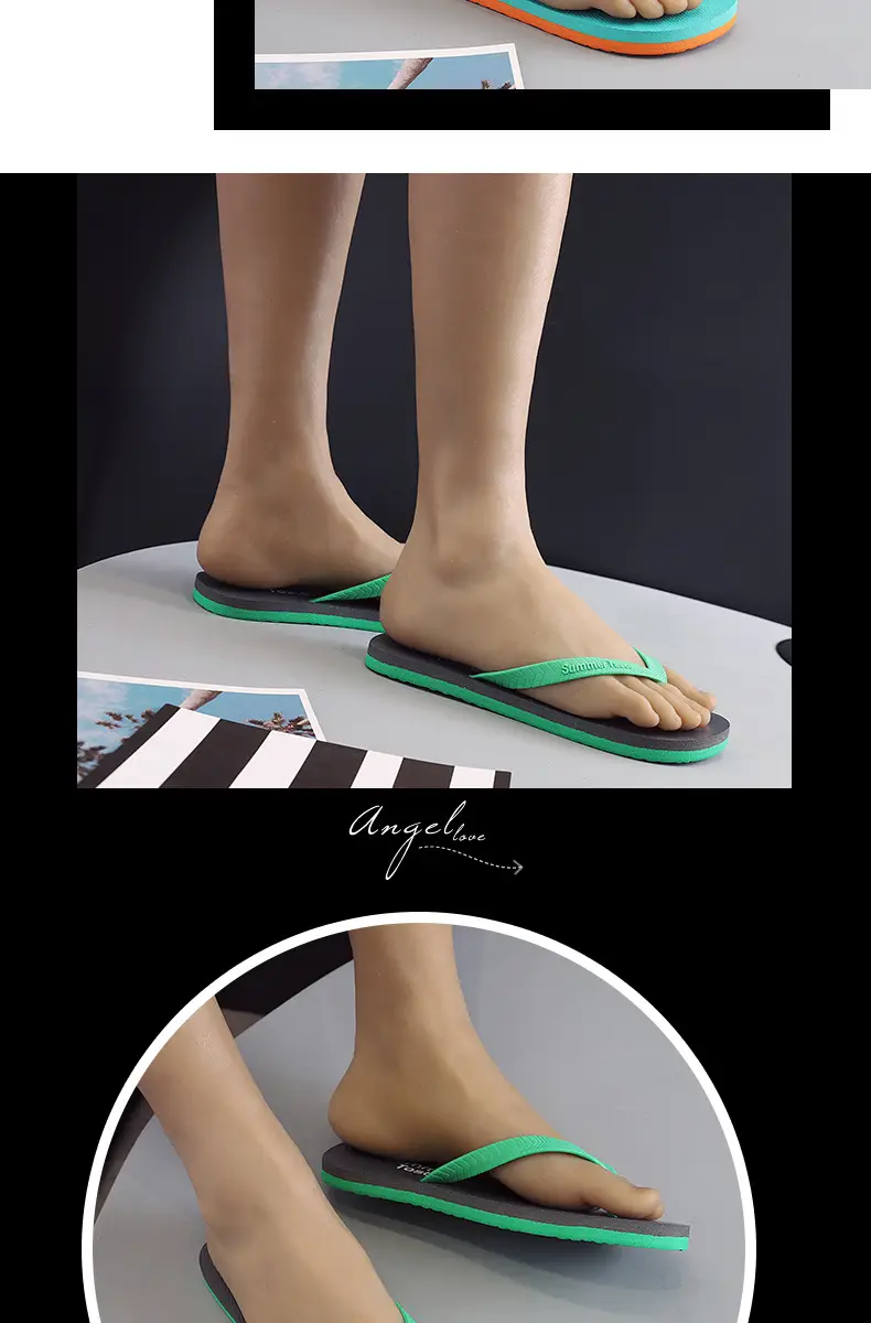 Flip-Flops Men's Flip-Flops Summer New Beach Slippers Casual Breathable Comfortable Flip-Flops Youth Sandals — feature 15