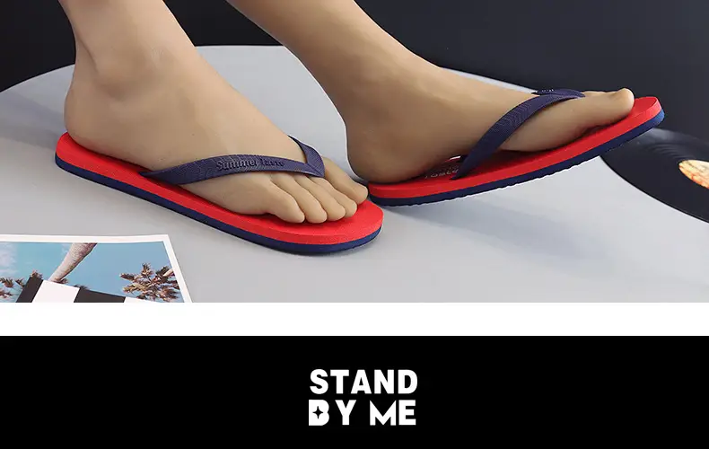 Flip-Flops Men's Flip-Flops Summer New Beach Slippers Casual Breathable Comfortable Flip-Flops Youth Sandals — feature 17
