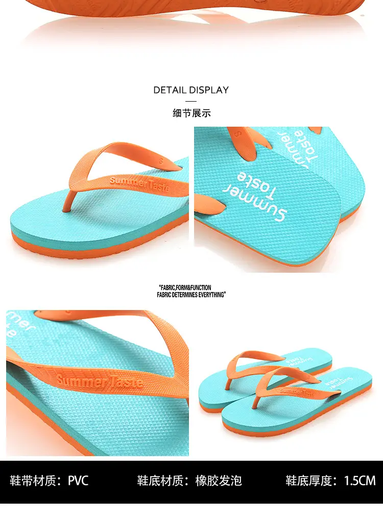 Flip-Flops Men's Flip-Flops Summer New Beach Slippers Casual Breathable Comfortable Flip-Flops Youth Sandals — feature 5
