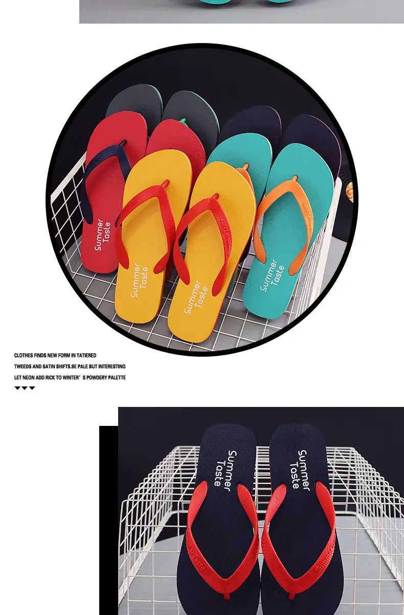Flip-Flops Men's Flip-Flops Summer New Beach Slippers Casual Breathable Comfortable Flip-Flops Youth Sandals — feature 8