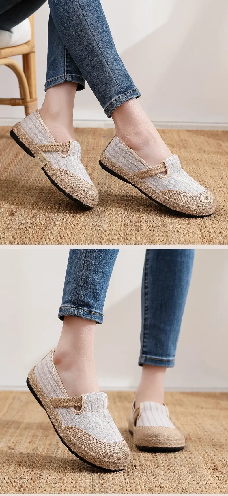 Spring 2025 New Old Beijing Cloth Shoes Breathable Mother Shoes Soft Sole Non-slip Casual Women's Shoes Slip-on Women's Shoes — feature 7