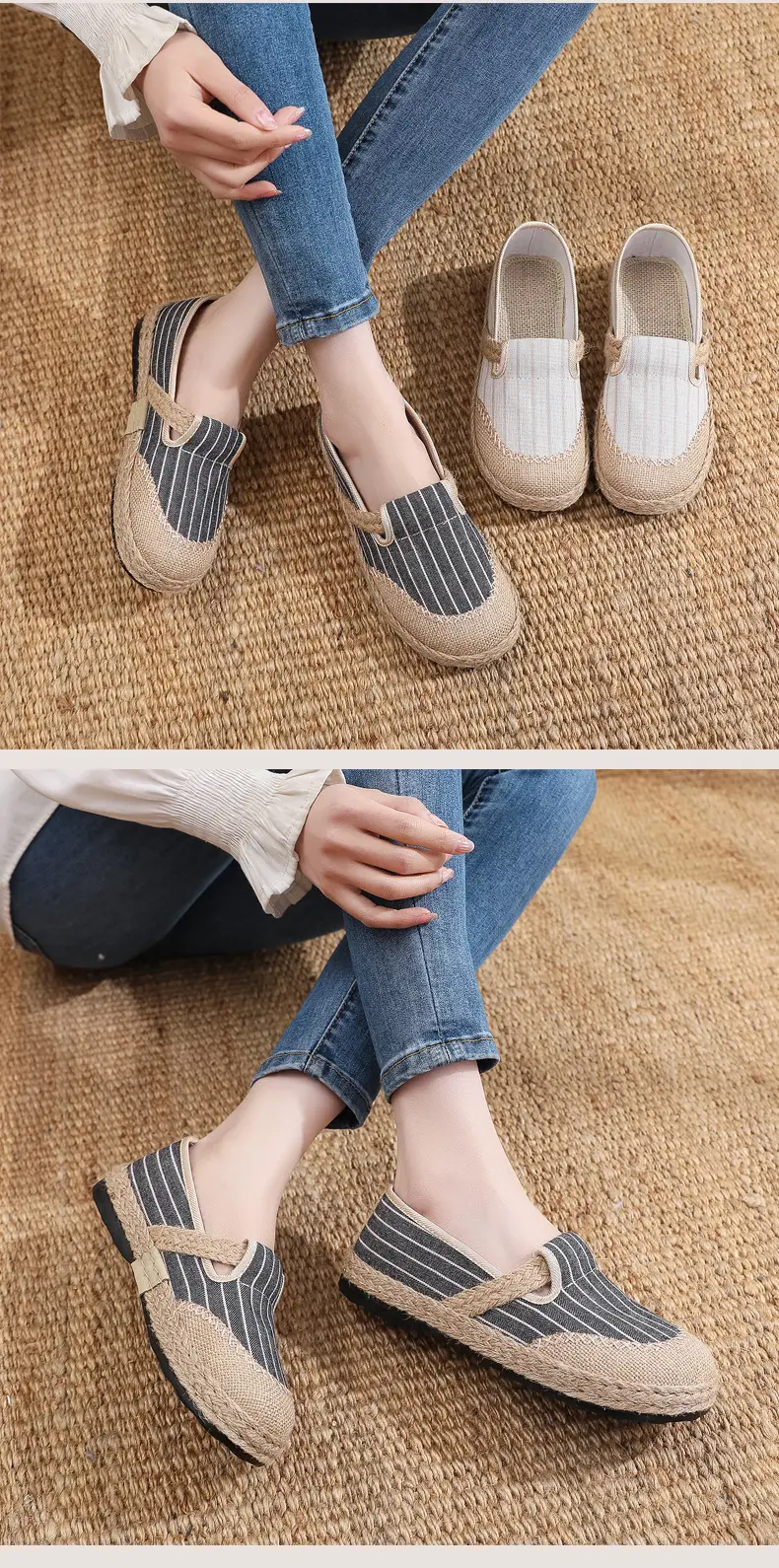 Spring 2025 New Old Beijing Cloth Shoes Breathable Mother Shoes Soft Sole Non-slip Casual Women's Shoes Slip-on Women's Shoes — feature 9