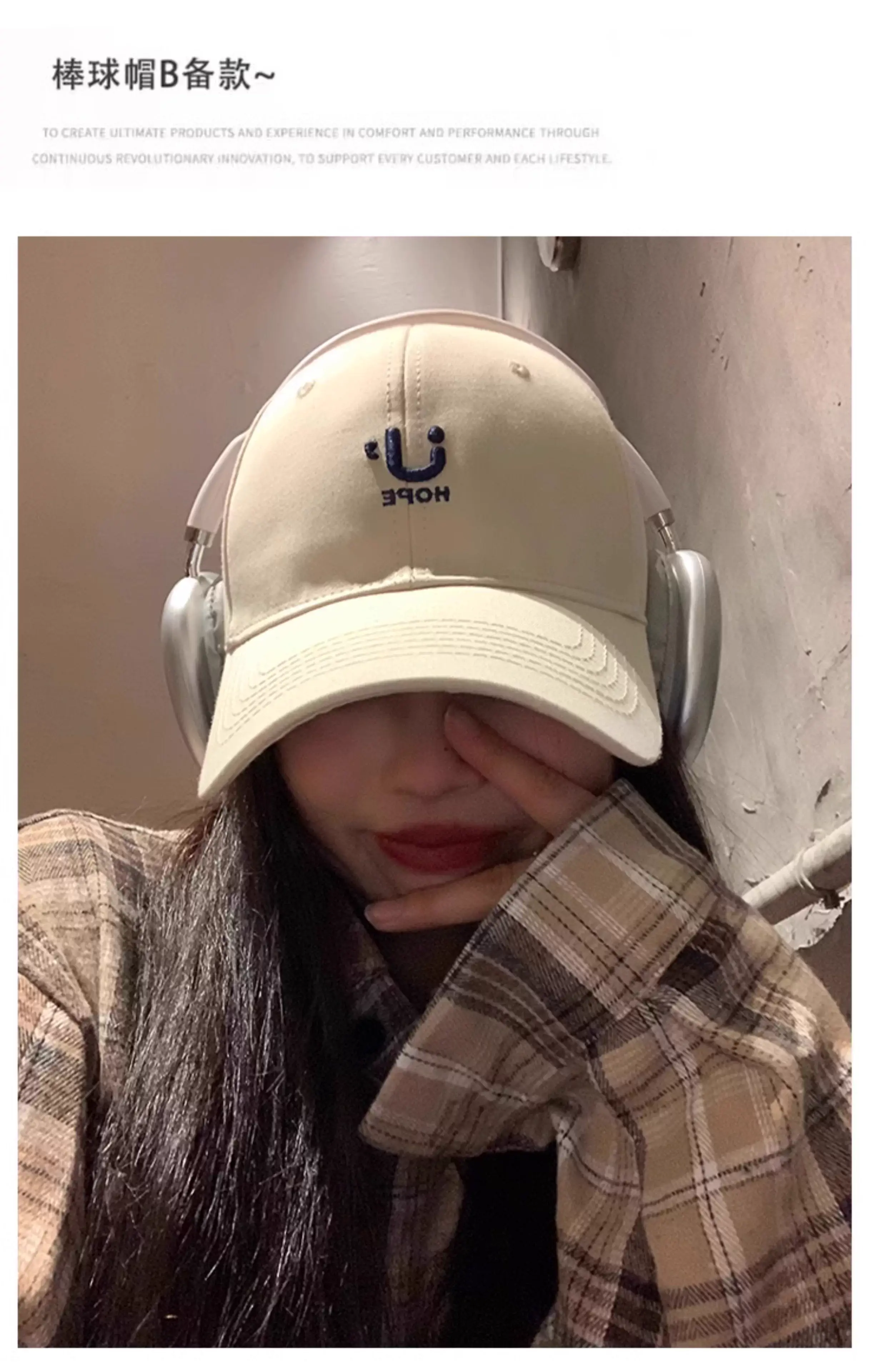Women Large Baseball Cap with Pink Letter Wide Brim — feature 12