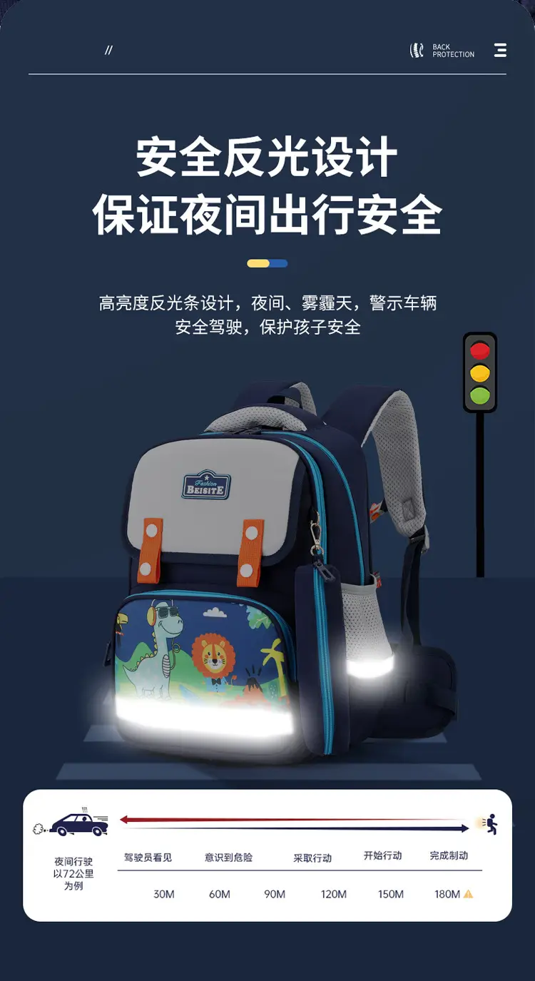 Primary School Students' 1-3 Grade Schoolbag Ridge Protector Backpack Children's Student Lightweight Reducer Schoolbag Shaodong Schoolbag — feature 22