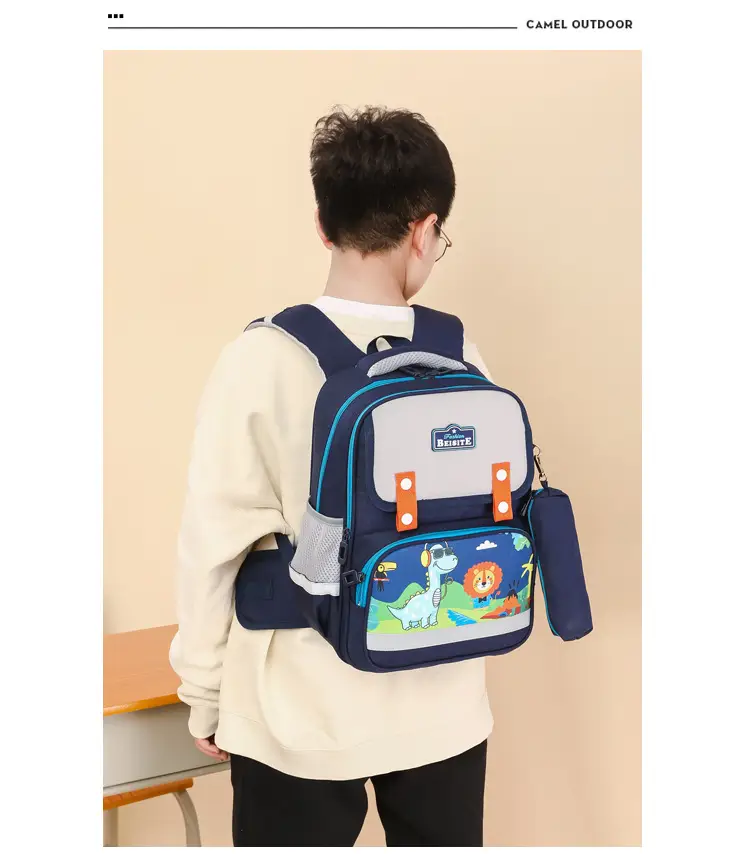 Primary School Students' 1-3 Grade Schoolbag Ridge Protector Backpack Children's Student Lightweight Reducer Schoolbag Shaodong Schoolbag — feature 26