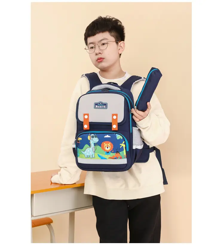 Primary School Students' 1-3 Grade Schoolbag Ridge Protector Backpack Children's Student Lightweight Reducer Schoolbag Shaodong Schoolbag — feature 27