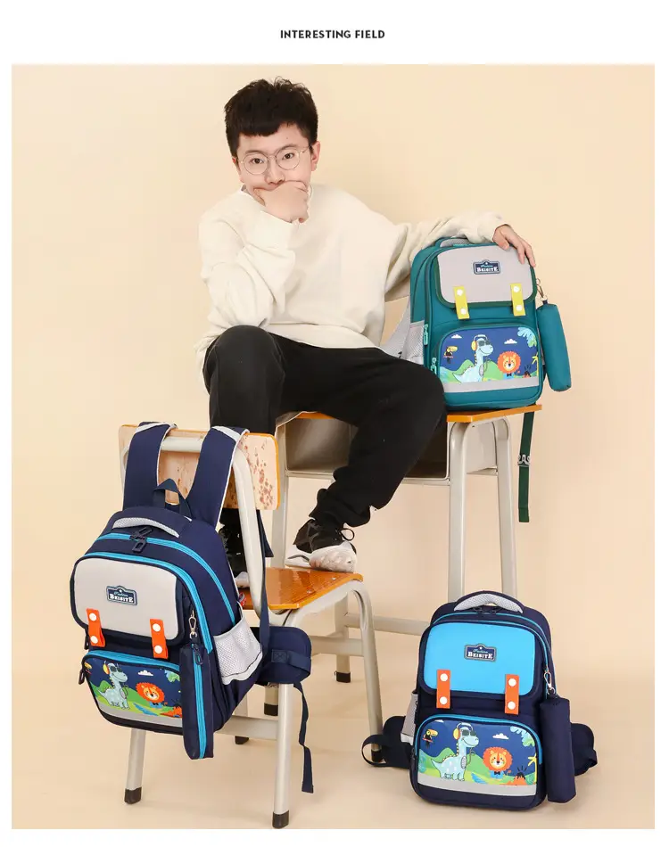 Primary School Students' 1-3 Grade Schoolbag Ridge Protector Backpack Children's Student Lightweight Reducer Schoolbag Shaodong Schoolbag — feature 30