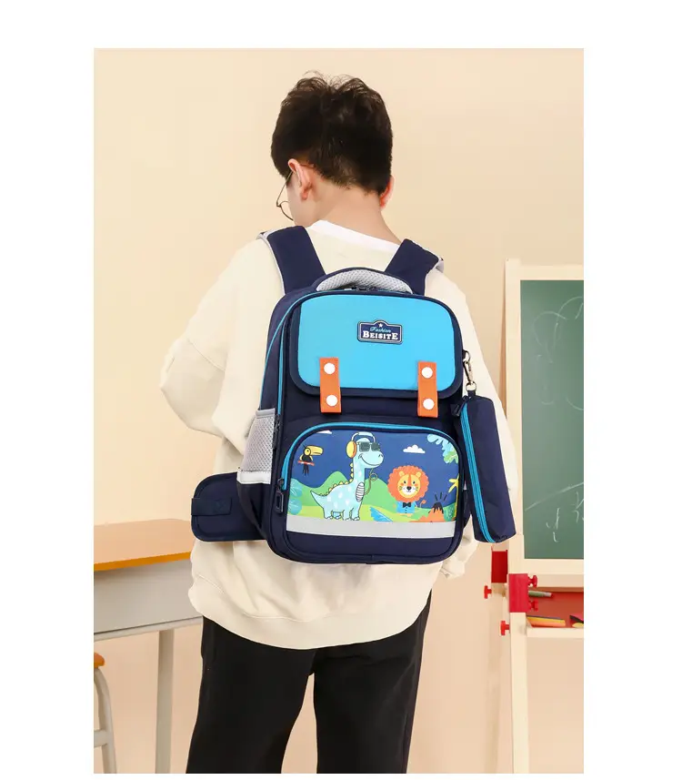 Primary School Students' 1-3 Grade Schoolbag Ridge Protector Backpack Children's Student Lightweight Reducer Schoolbag Shaodong Schoolbag — feature 34