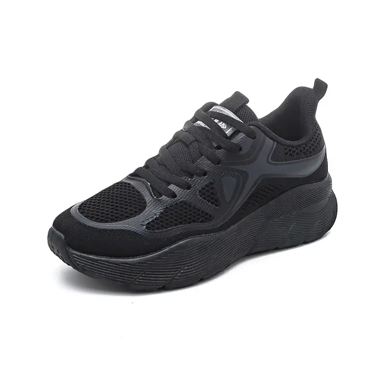 Spring new flying woven sneaker women's couple's versatile platform casual breathable running shoes White shoes F8829 - Image 7