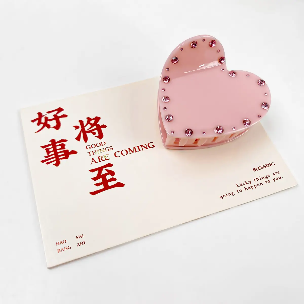 Berphia Love Grab Hairpin with Diamond Inlay Pearl - Image 8