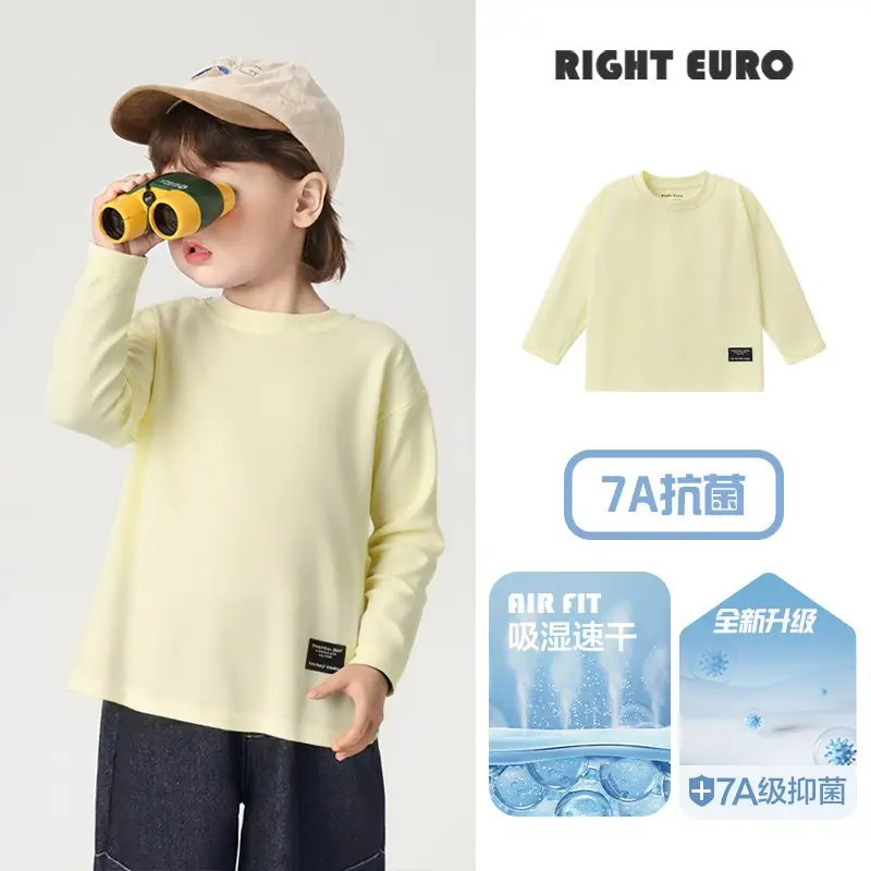 Right-Hand European Style Boys Cotton Long Sleeve T-Shirt - Image 7