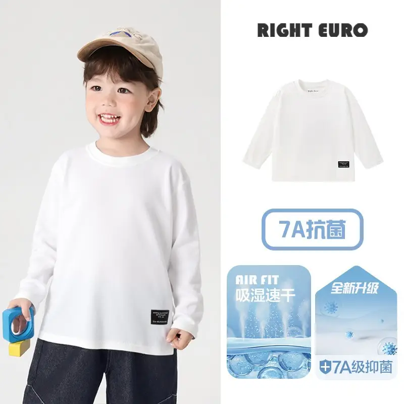 Right-Hand European Style Boys Cotton Long Sleeve T-Shirt - Image 8