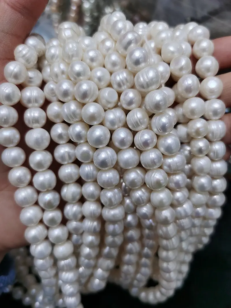 9-10mm White Pearl Beads for DIY Necklaces — feature 3