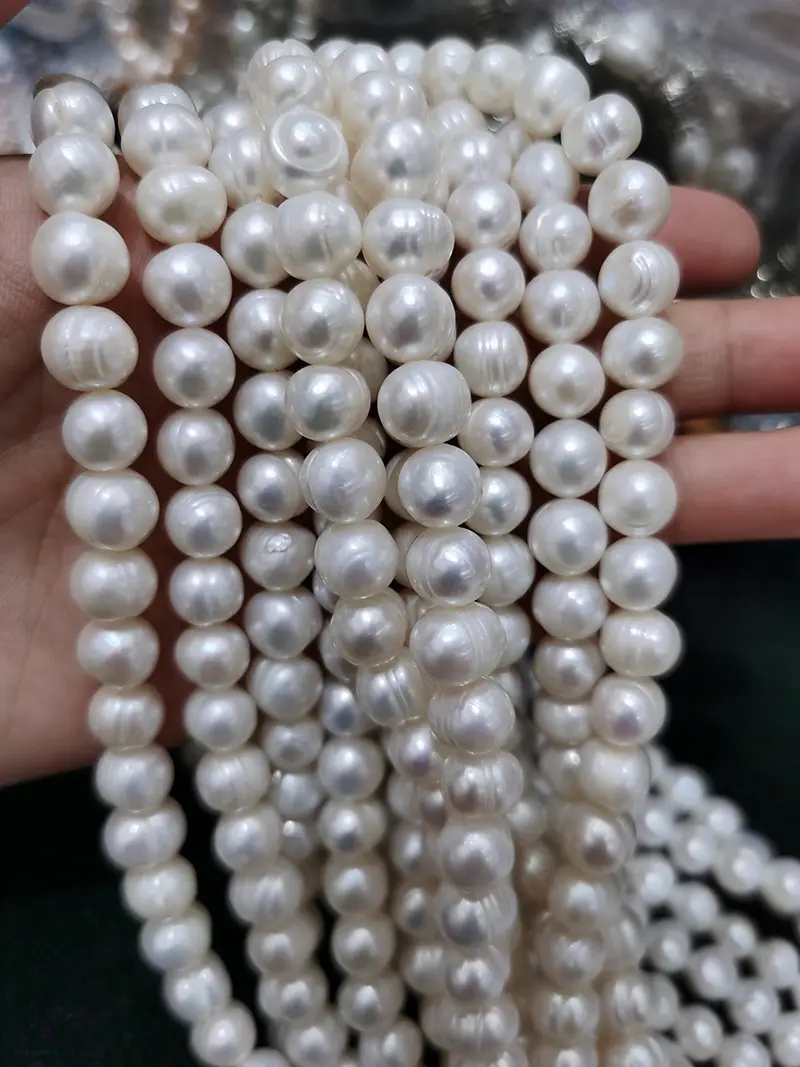 9-10mm White Pearl Beads for DIY Necklaces — feature 4