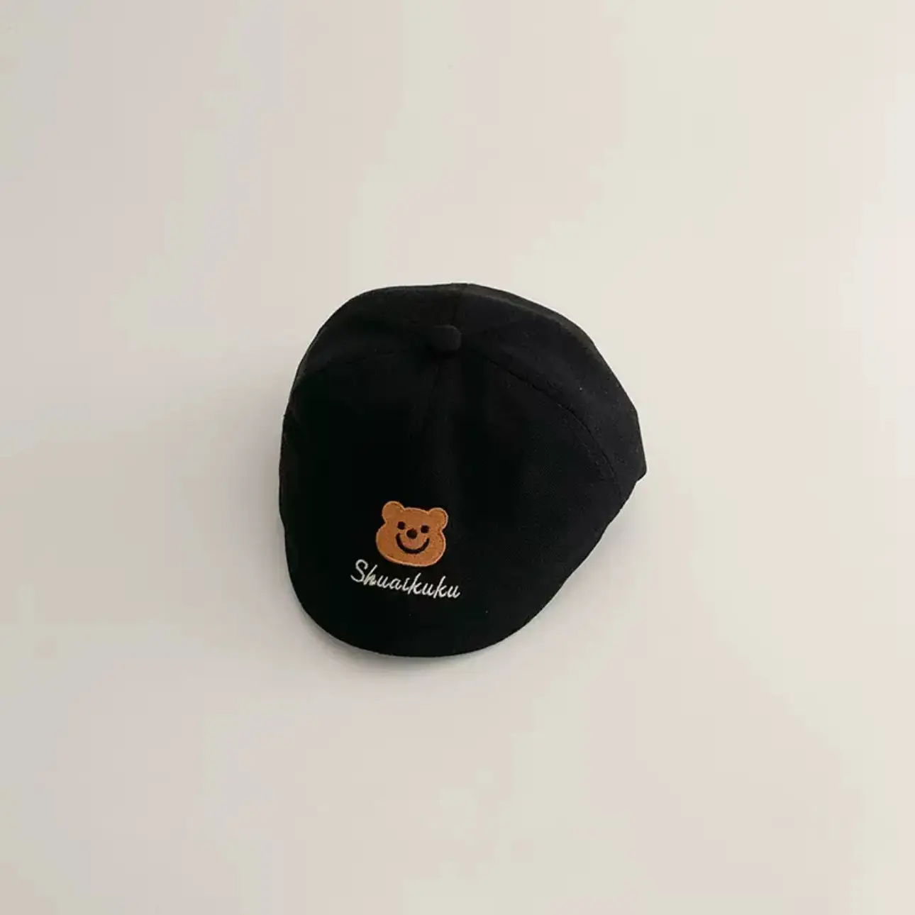 Autumn Beige Peaked Cap for Boys Girls