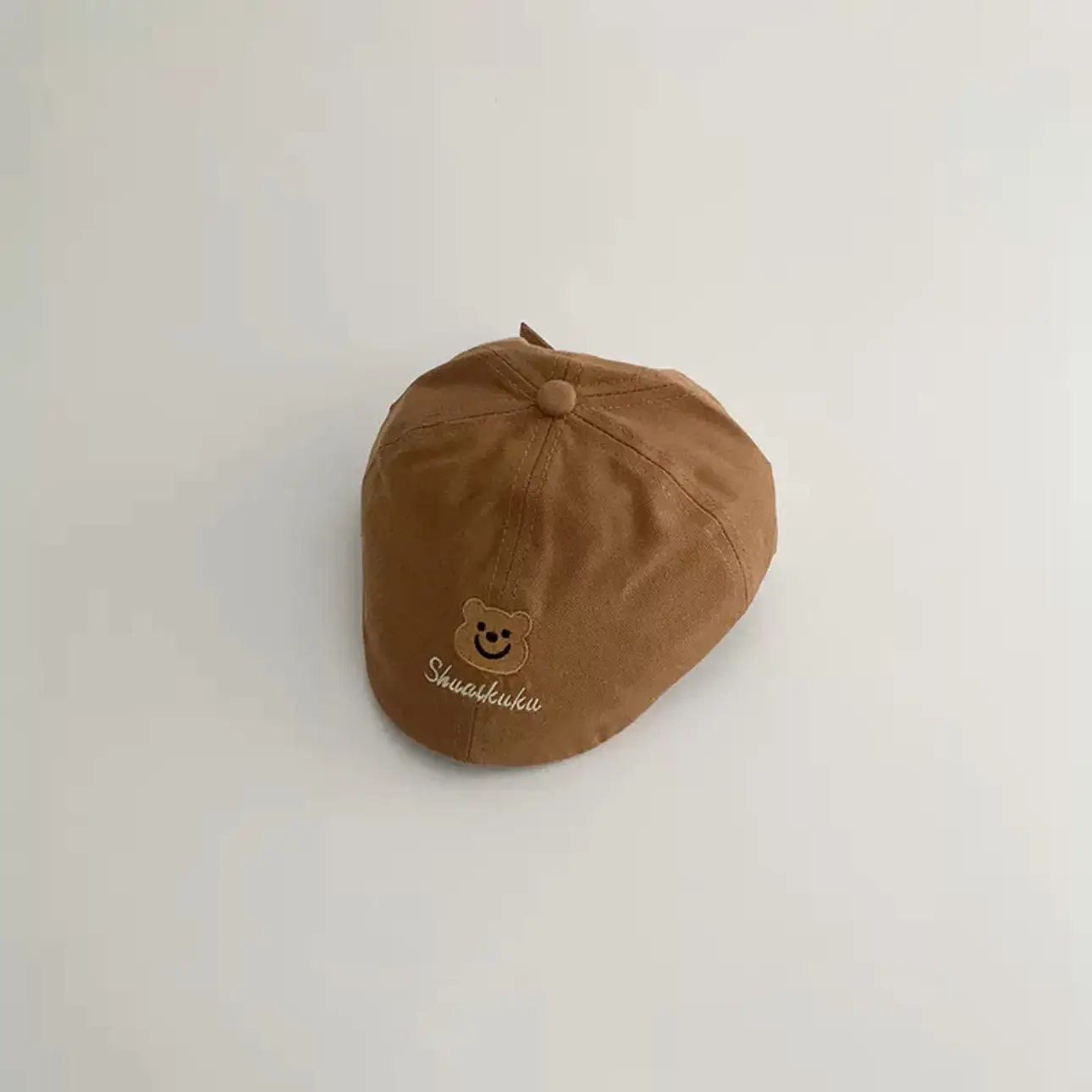 Autumn Beige Peaked Cap for Boys Girls