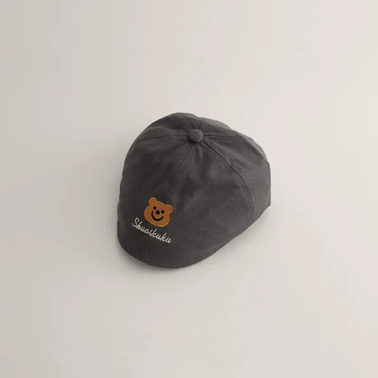 Autumn Beige Peaked Cap for Boys Girls