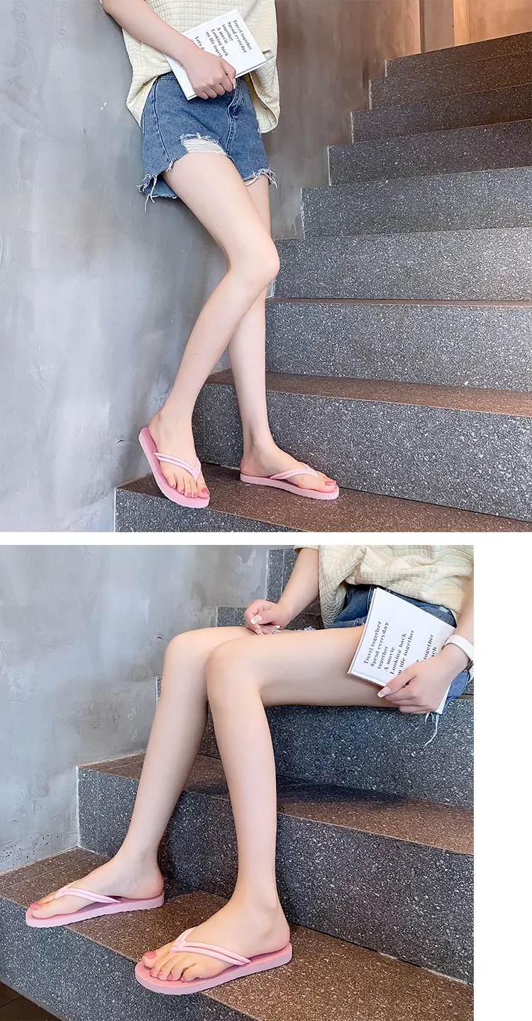 Women's Flip-Flops Beach Sandals 2025 Summer Ins Style Thong Sandals for Outdoor Wear Flat Sandals Women's Anti-Slip Flat Heel — feature 18