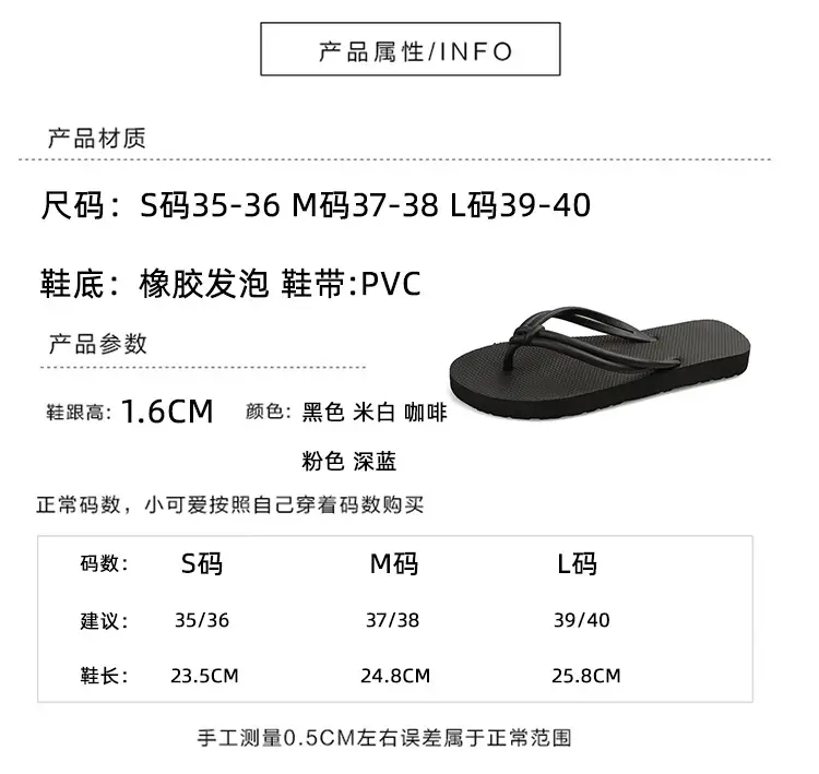 Women's Flip-Flops Beach Sandals 2025 Summer Ins Style Thong Sandals for Outdoor Wear Flat Sandals Women's Anti-Slip Flat Heel — feature 3
