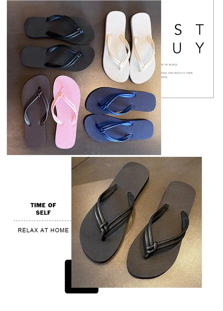 Women's Flip-Flops Beach Sandals 2025 Summer Ins Style Thong Sandals for Outdoor Wear Flat Sandals Women's Anti-Slip Flat Heel — feature 7