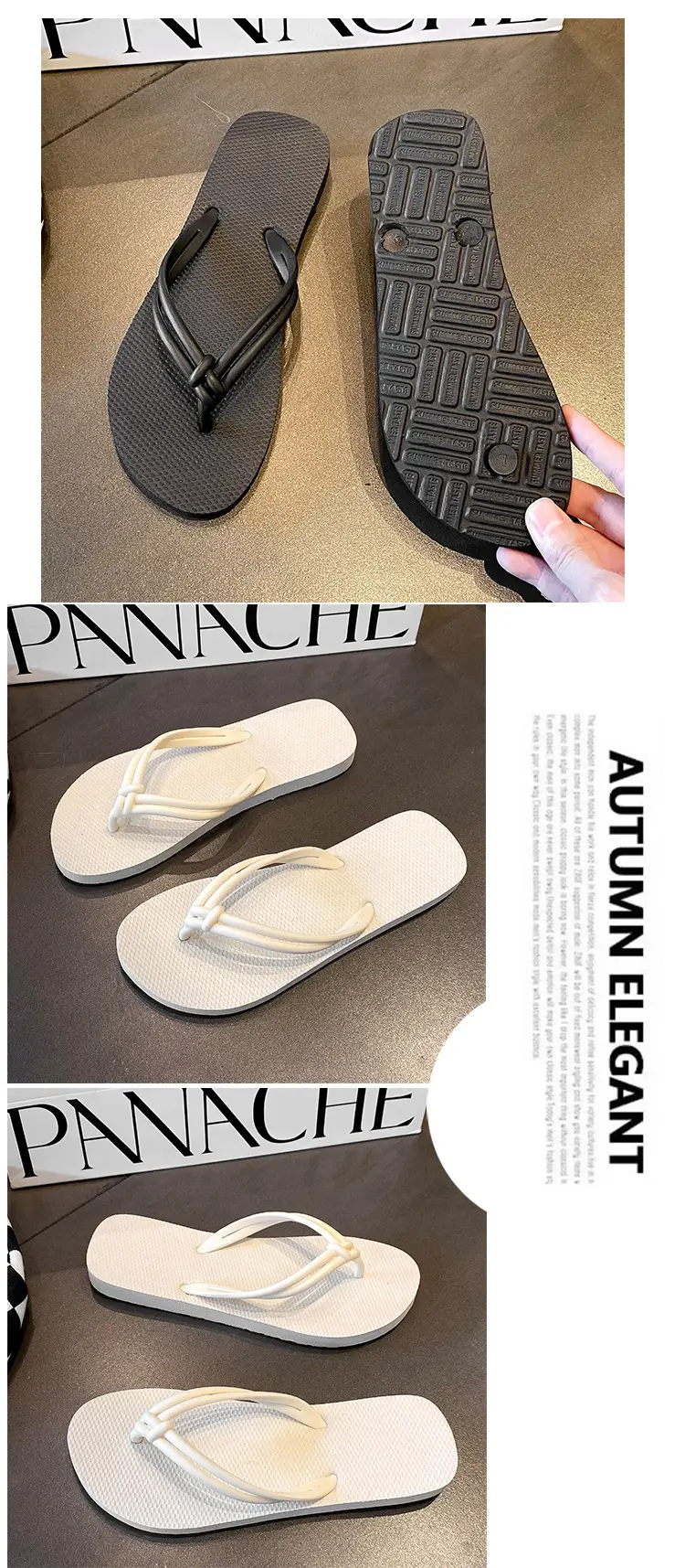 Women's Flip-Flops Beach Sandals 2025 Summer Ins Style Thong Sandals for Outdoor Wear Flat Sandals Women's Anti-Slip Flat Heel — feature 8