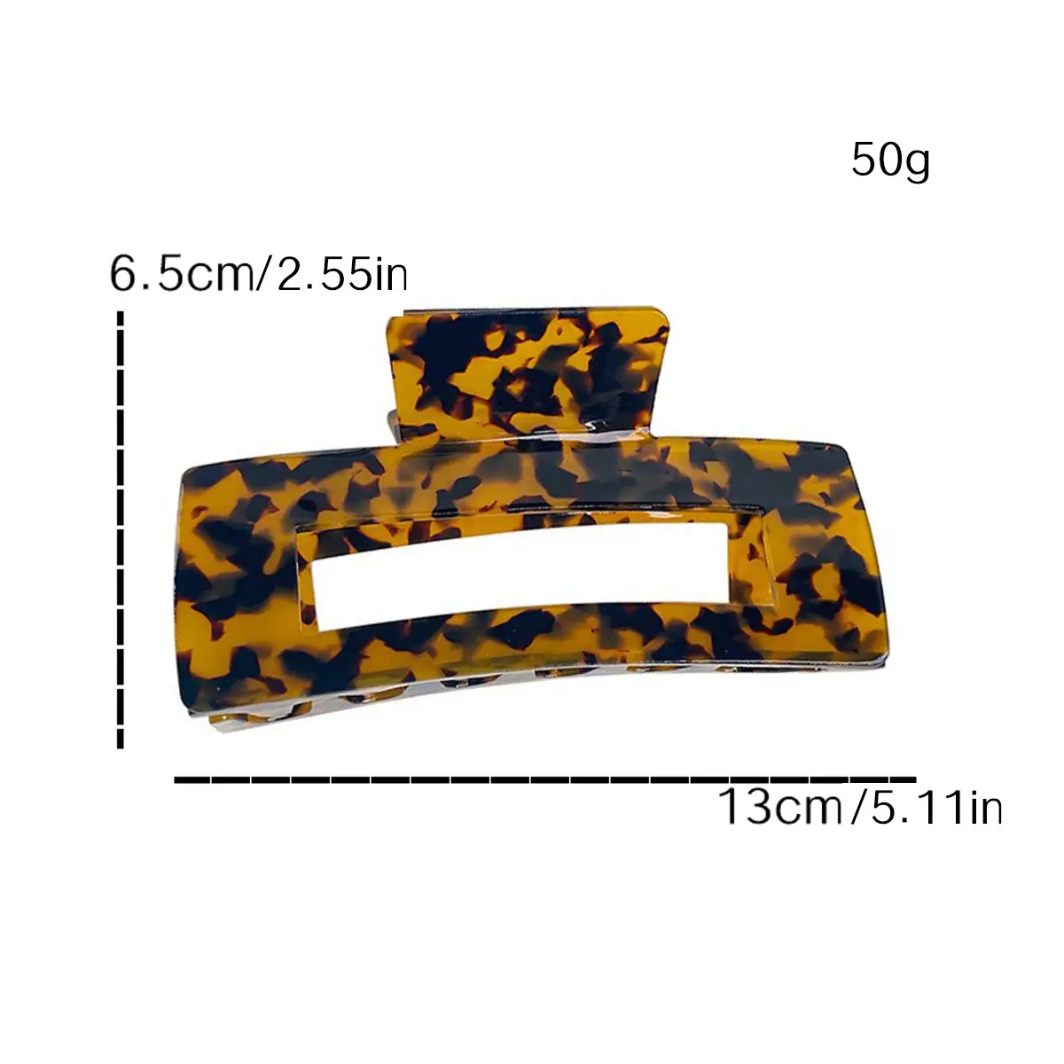 Oversized Acetic Acid Clip Hair Clip Women's Back of Head - Image 27