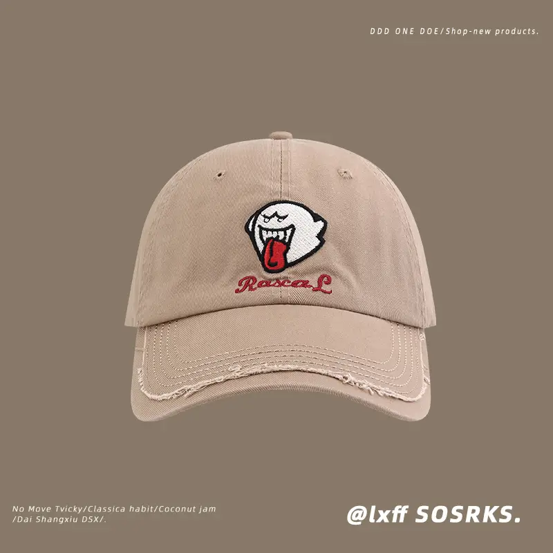 Women's Korean Embroidered Peaked Cap Sun-Proof Wide Brim - Image 3