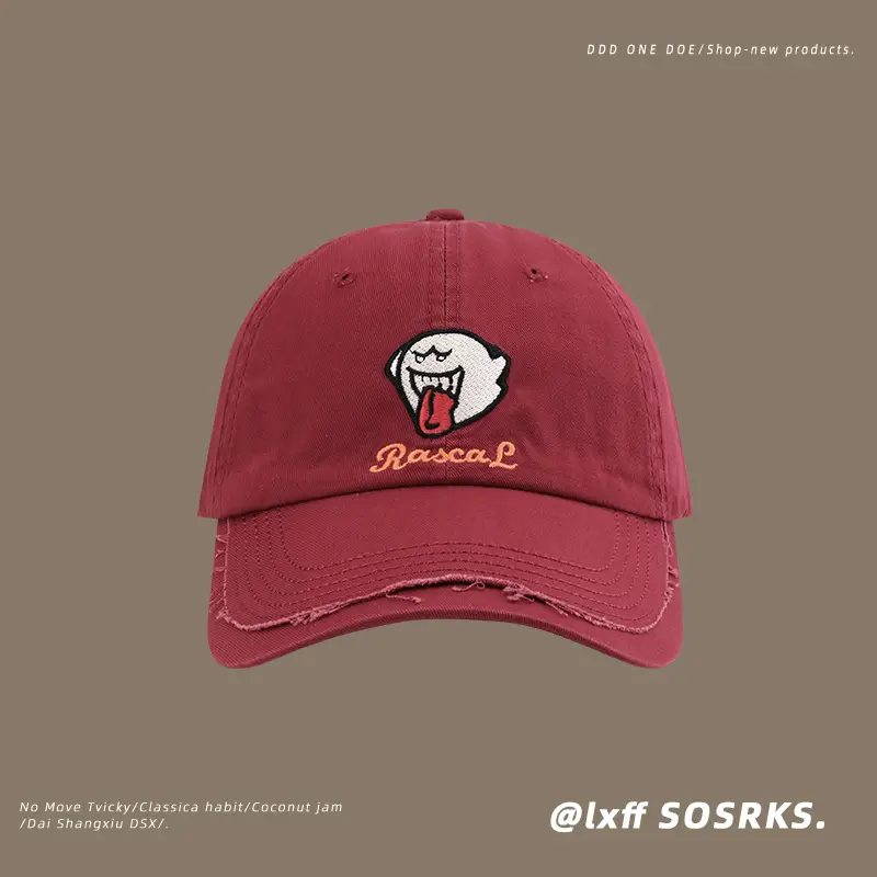 Women's Korean Embroidered Peaked Cap Sun-Proof Wide Brim - Image 5