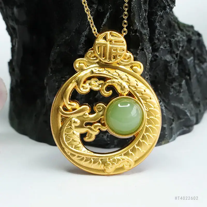 Guan Yu Jade Pendant Necklace Dragon Year Jewelry — feature 7