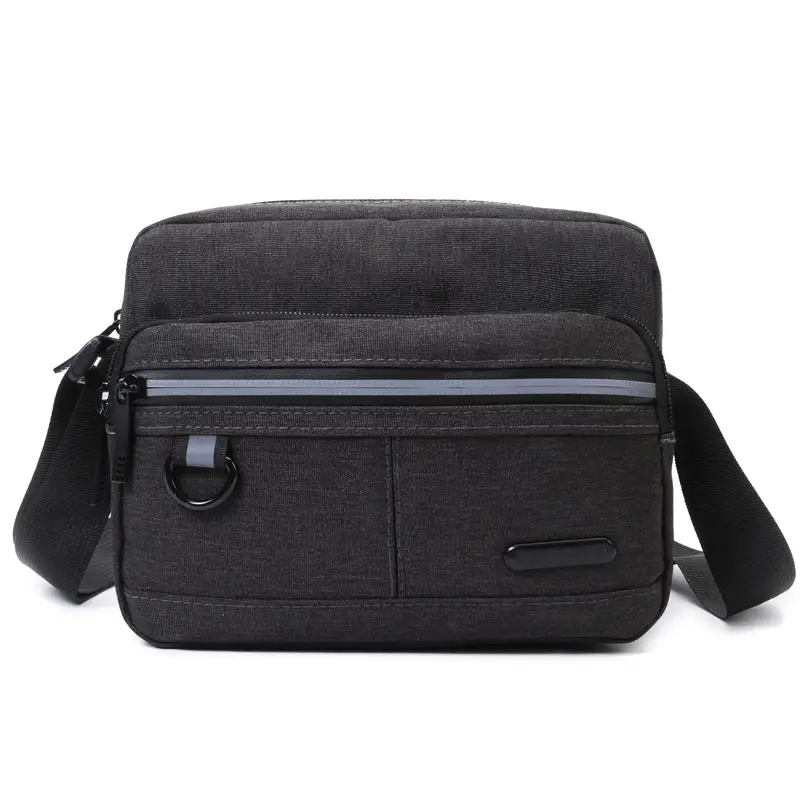 Men's Black Casual Crossbody Shoulder Bag 2024 - Image 9