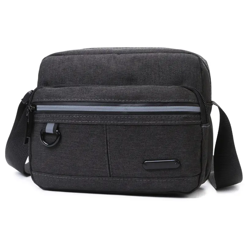Men's Black Casual Crossbody Shoulder Bag 2024 - Image 2