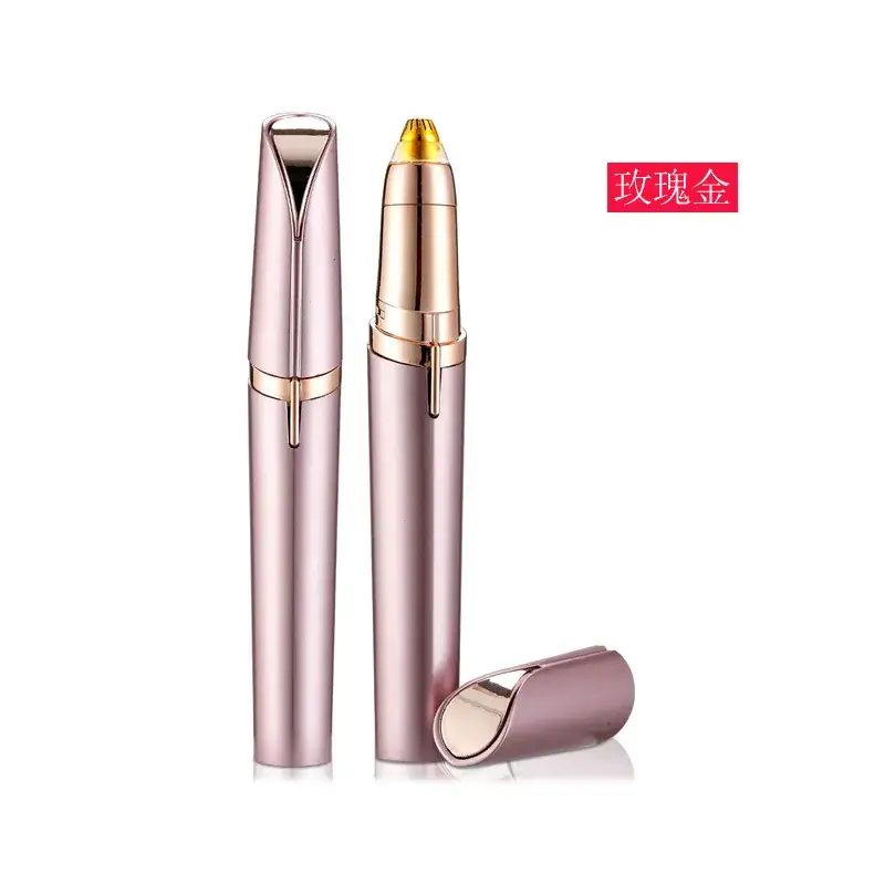 Cordless Electric Eyebrow Trimmer with 4 Blades