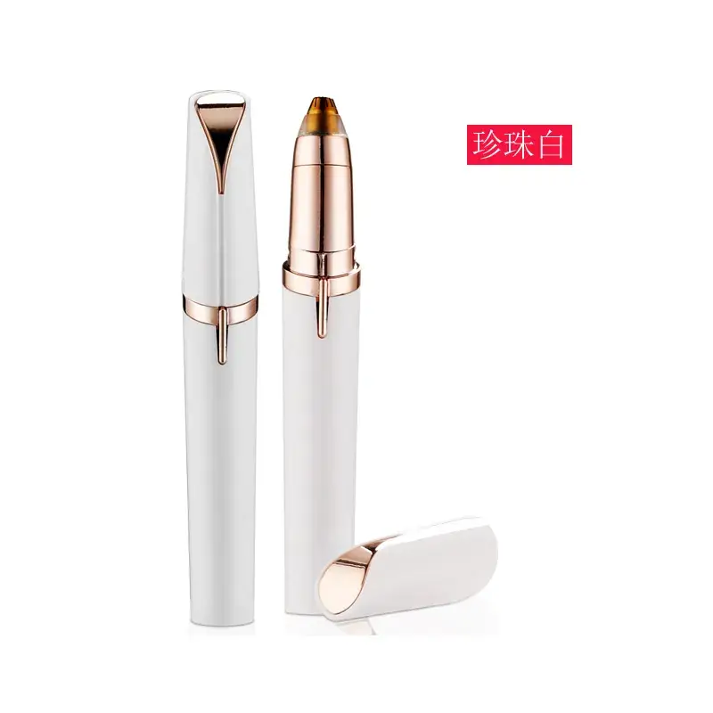 Cordless Electric Eyebrow Trimmer with 4 Blades